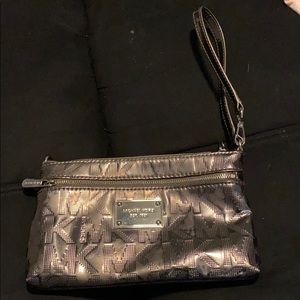 Dark Silver Michael Kors Wristlet